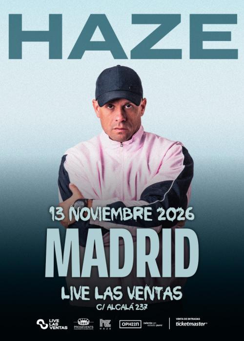 Cartel de Concierto de Haze en Madrid