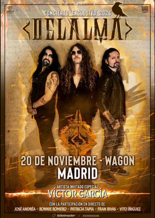Cartel de Concierto de DELALMA en Madrid
