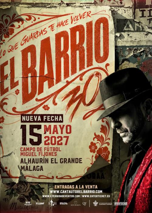 Cartel de Concierto de El Barrio en Alhaurín el Grande