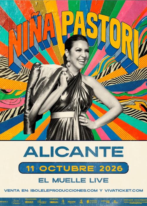 Cartel de Niña Pastori en Alicante
