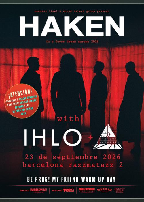 Cartel de Haken en Barcelona