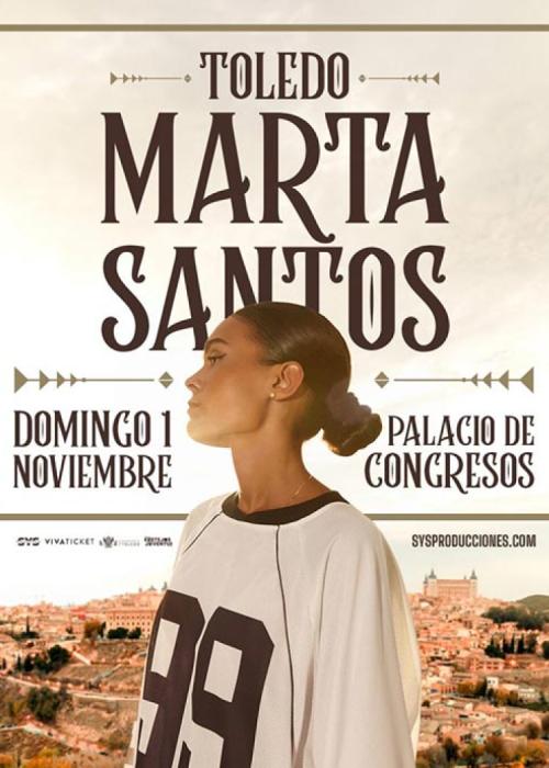 Cartel de Concierto de Marta Santos en Toledo