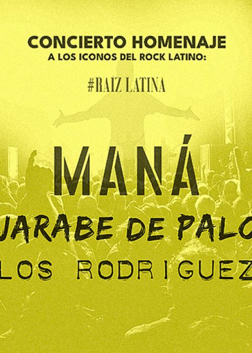 Cartel de Tributo a Los Rodríguez + Jarabe de Palo + Maná en Bilbao