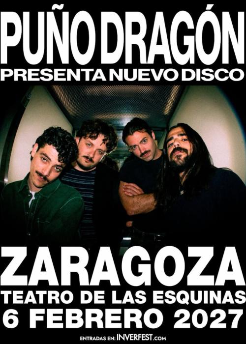 Cartel de Concierto de Puño Dragón en Zaragoza