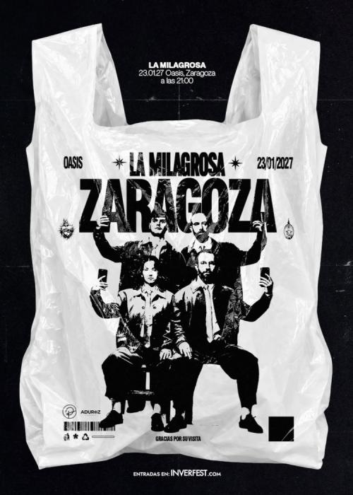 Cartel de Concierto de La Milagrosa en Zaragoza