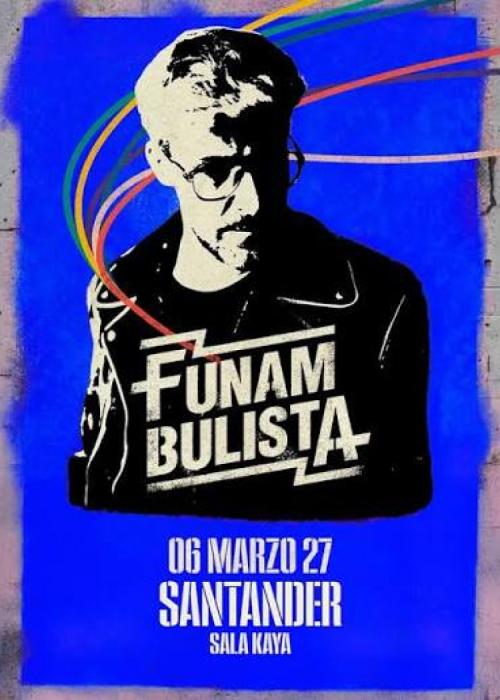 Cartel de Concierto de Funambulista en Santander
