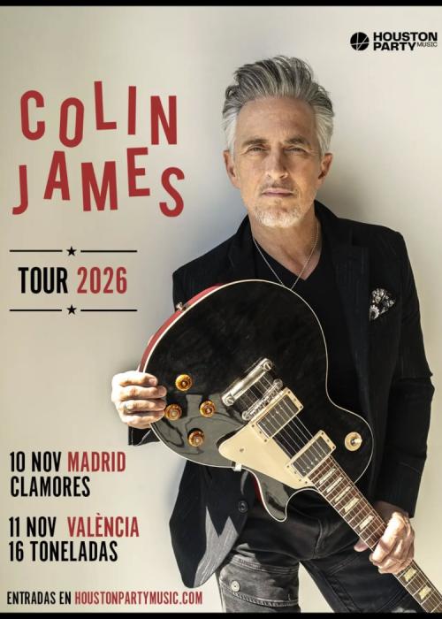 Cartel de Colin James en Madrid