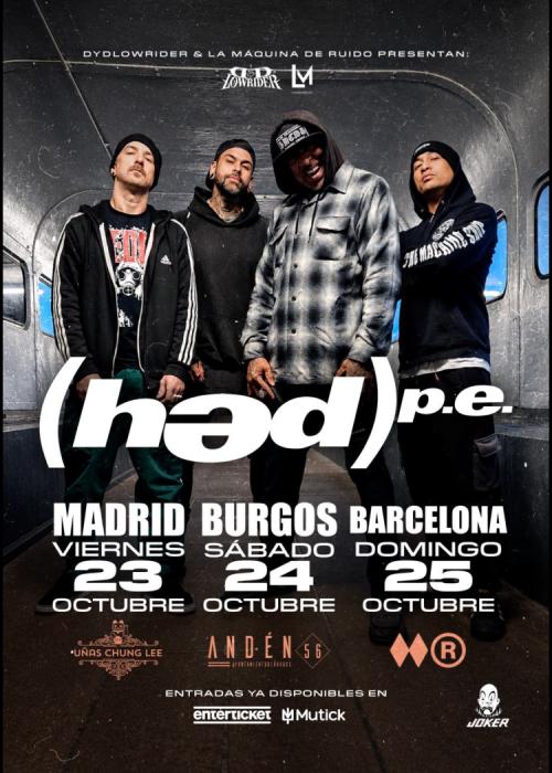 Cartel de Concierto de HED P.E. en Madrid