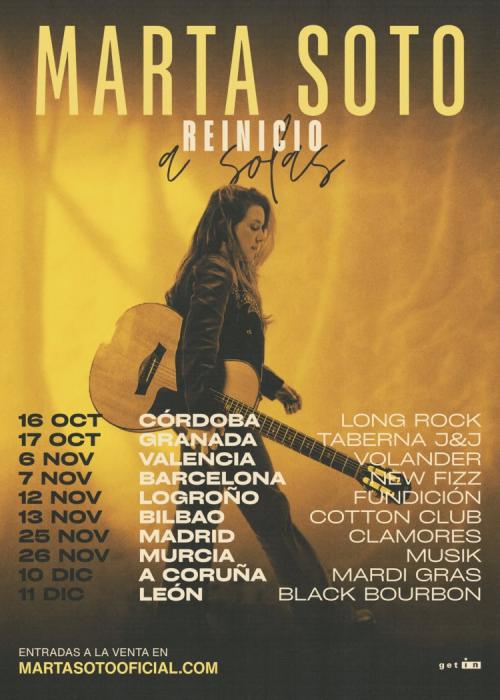 Cartel de Concierto de Marta Soto en Granada