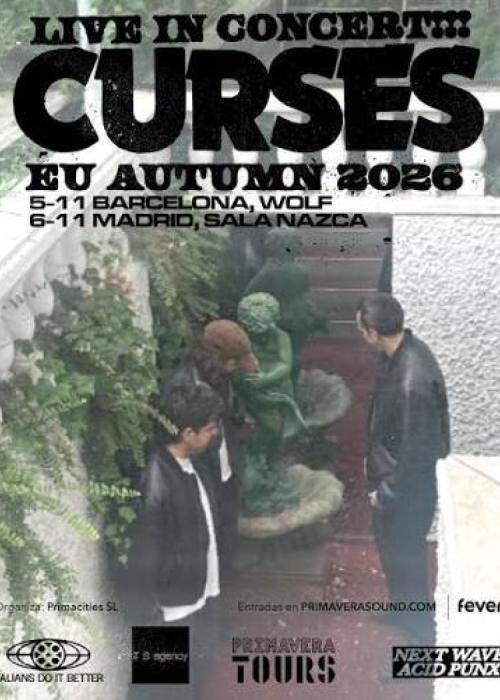 Cartel de Concierto de Curses en Madrid