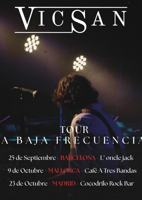 Cartel de Concierto de VicSan en Madrid