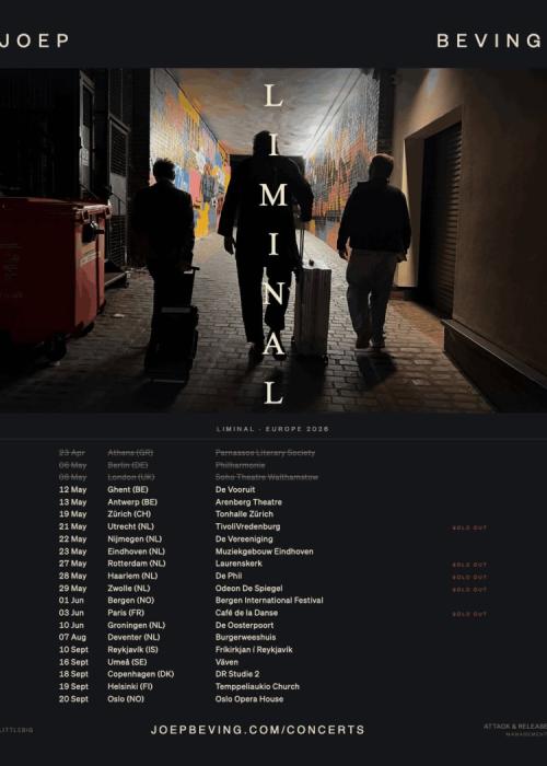 Cartel de Concierto de Joep Beving en Málaga