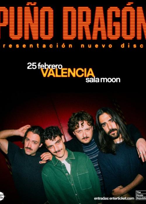 Cartel de Concierto de Puño Dragón en Valencia