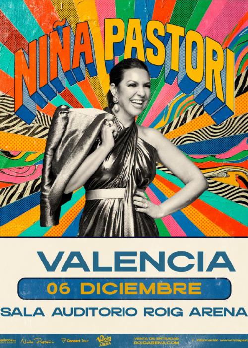 Cartel de Niña Pastori en Valencia
