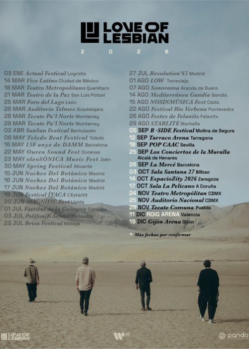 Cartel de Love of Lesbian en Bilbao