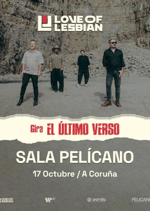Cartel de Love of Lesbian en A Coruña