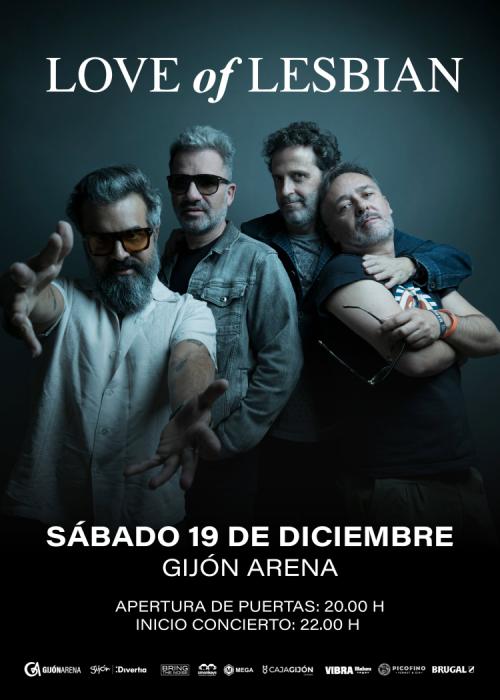 Cartel de Love of Lesbian en Gijón