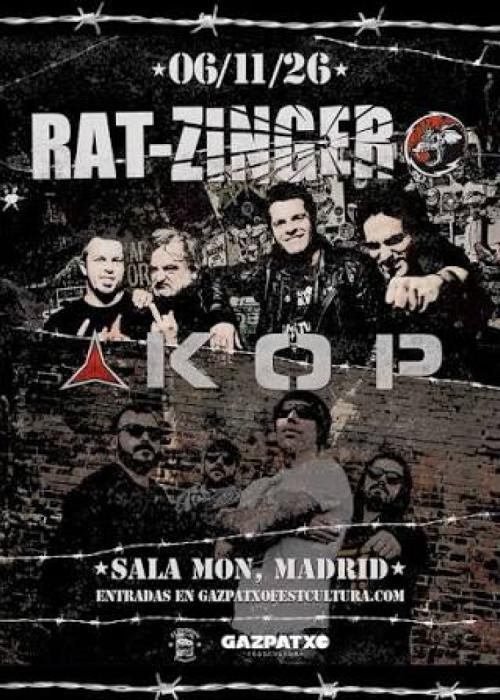 Cartel de Concierto de Rat-Zinger en Madrid