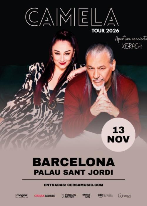 Cartel de Concierto de Camela en Barcelona