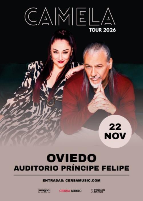 Cartel de Concierto de Camela en Oviedo