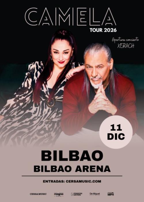 Cartel de Concierto de Camela en Bilbao