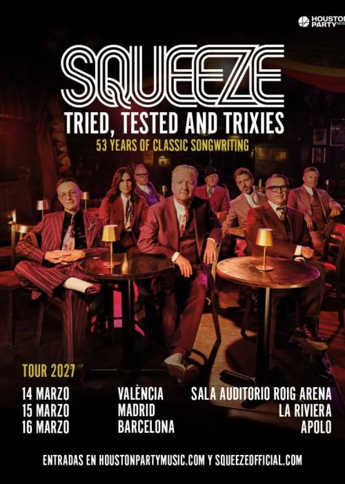 Cartel de Squeeze en Barcelona