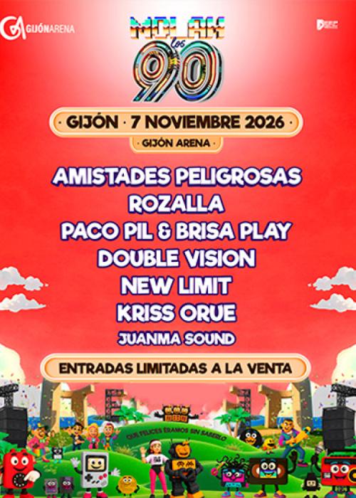 Cartel de Festival Molan los 90 en Gijón