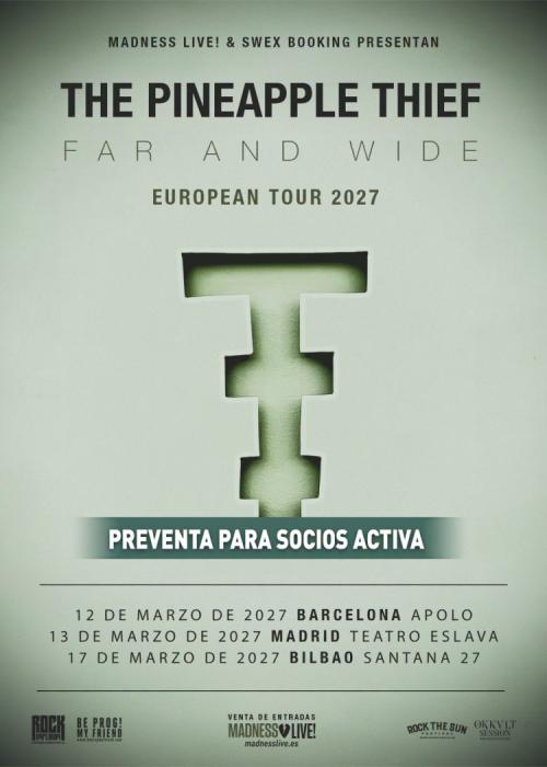 Cartel de Concierto de The Pineapple Thief en Bilbao