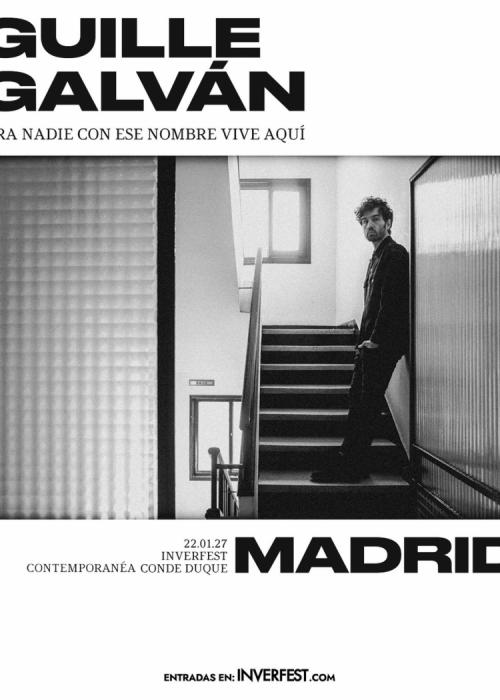 Cartel de Concierto de Guille Galván en Madrid