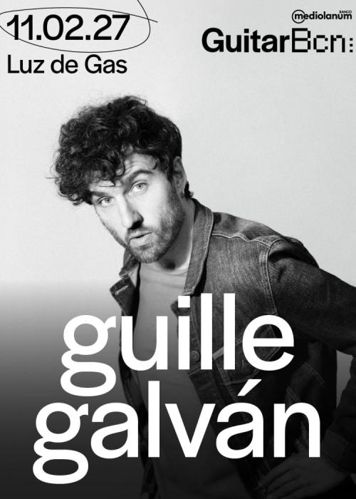 Cartel de Concierto de Guille Galván en Barcelona