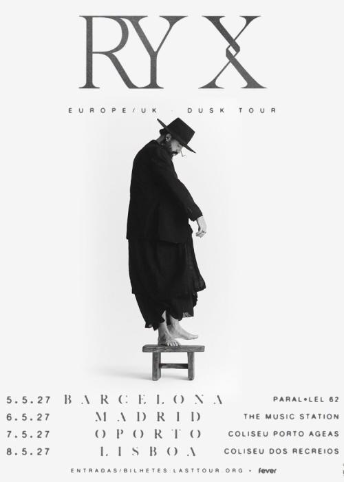 Cartel de RY X en Barcelona
