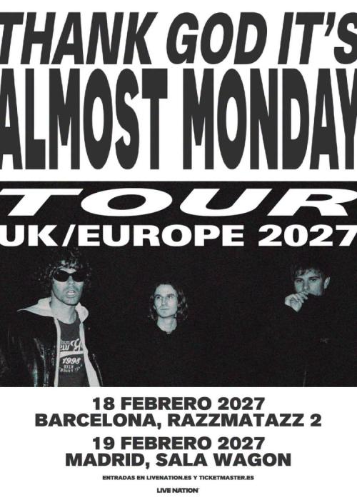 Cartel de Concierto de Almost Monday en Madrid