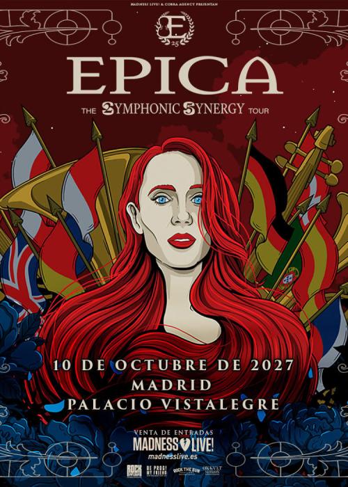 Cartel de Concierto de Epica en Madrid