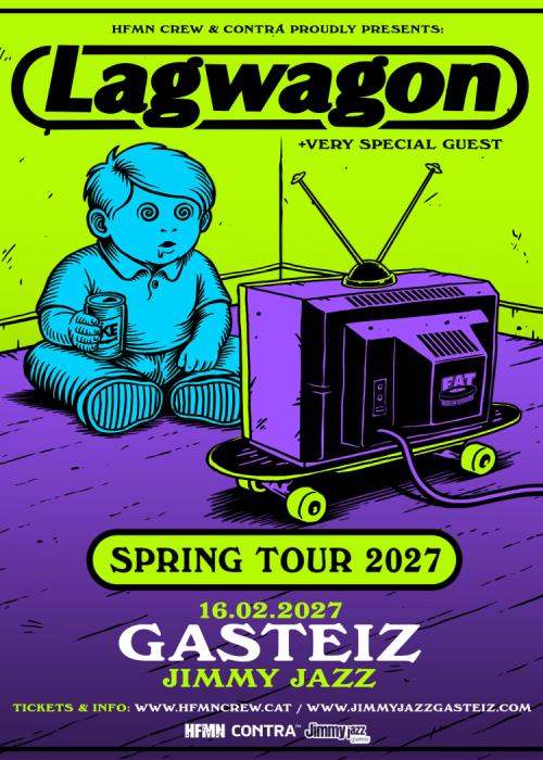 Cartel de Concierto de Lagwagon en Vitoria-Gasteiz