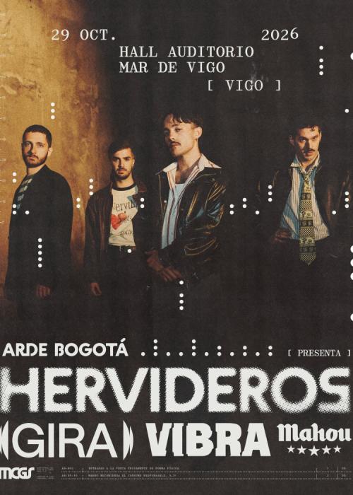 Cartel de Concierto de Arde Bogotá en Vigo