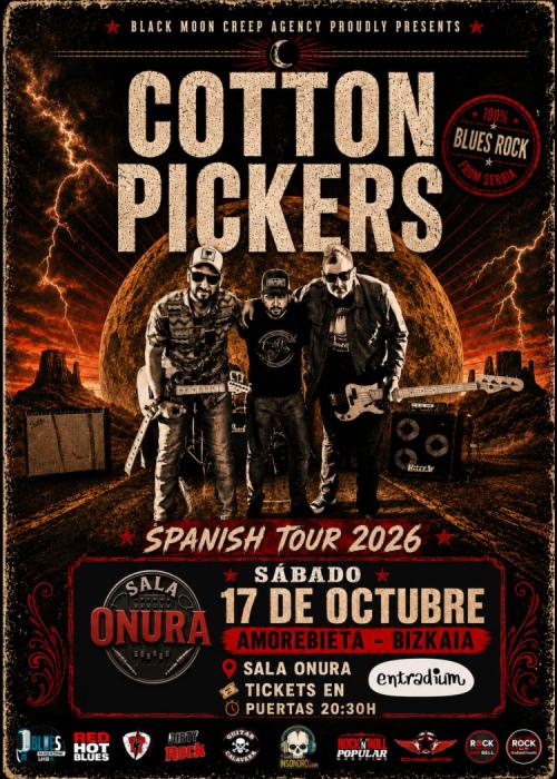 Cartel de COTTON PICKERS EN LA SALA ONURA ARETOA
