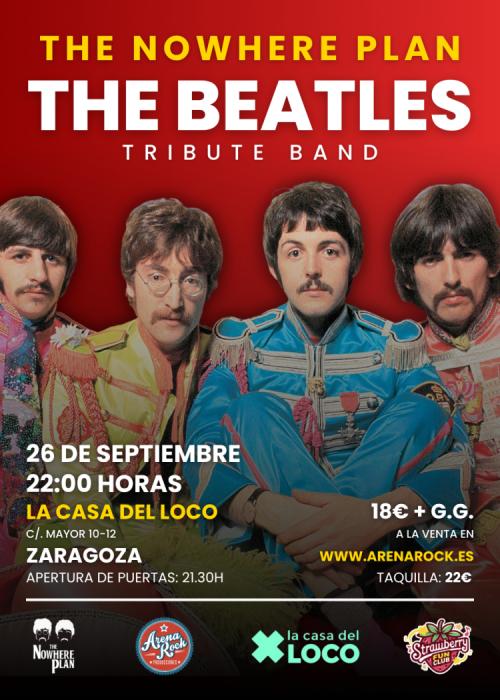 Cartel de THE BEATLES TRIBUTE BAND EN ZARAGOZA