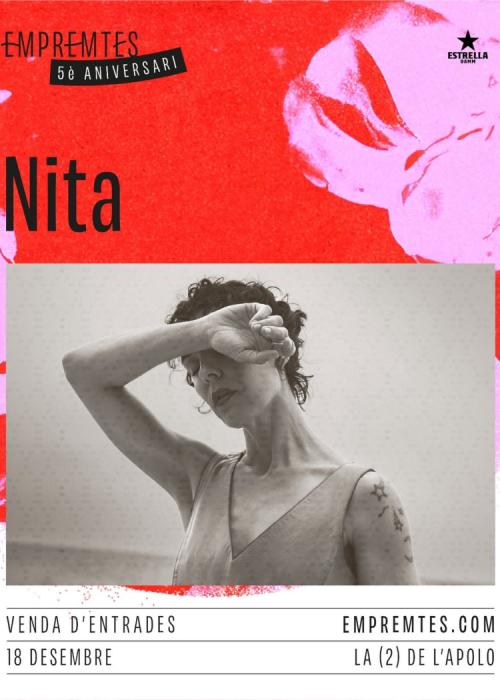 Cartel de Concierto de Nita en Barcelona