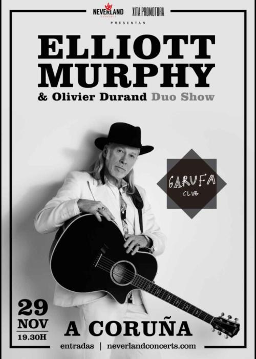 Cartel de Concierto de Elliott Murphy en A Coruña