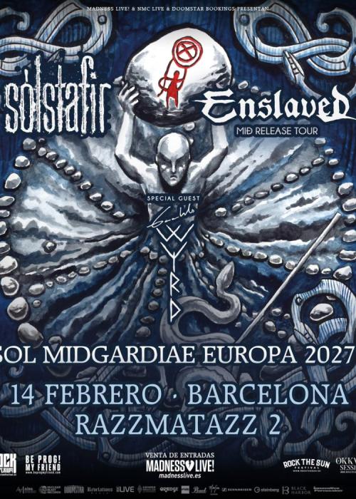 Cartel de Concierto de Enslaved + Sólstafir en Barcelona