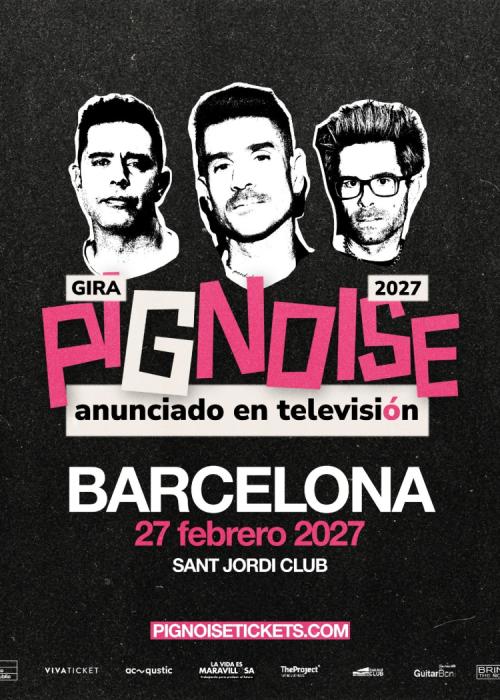 Cartel de Concierto de Pignoise en Barcelona