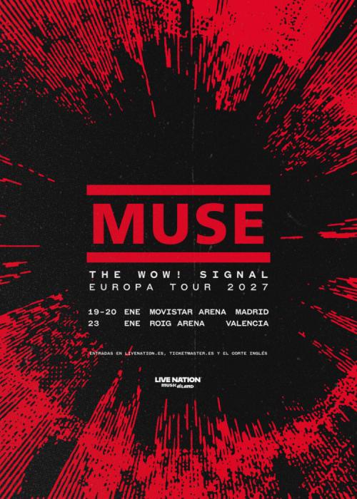 Cartel de Concierto de Muse en Madrid (20 de Enero)