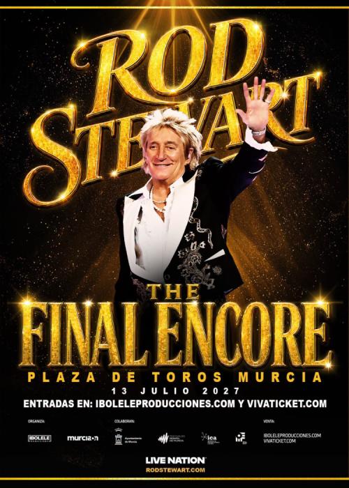 Cartel de Concierto de Rod Stewart en Murcia