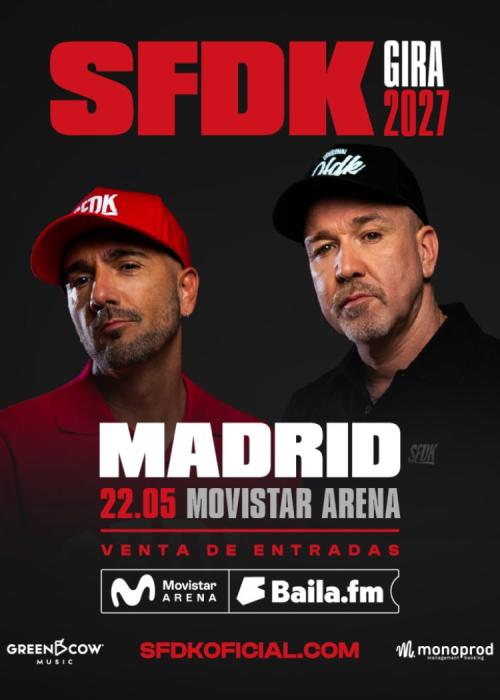 Cartel de Concierto de SDFK en Madrid