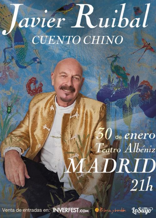 Cartel de Concierto de Javier Ruibal en Madrid