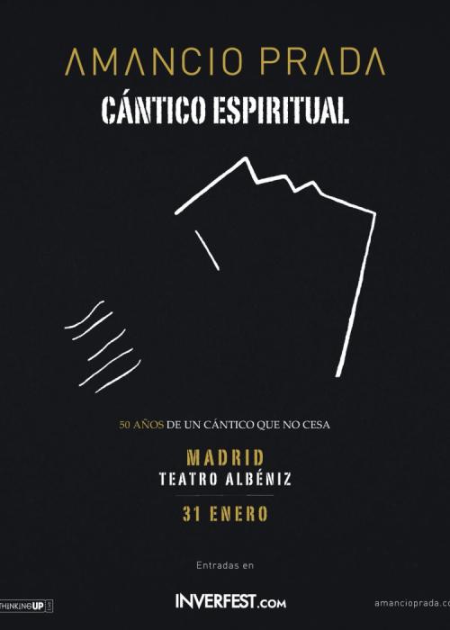 Cartel de Comcierto de Amancio Prada en Madrid