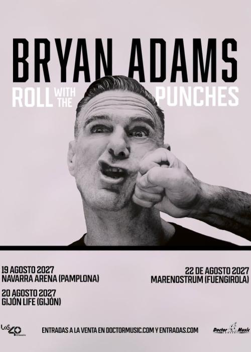 Cartel de Bryan Adams en Gijón
