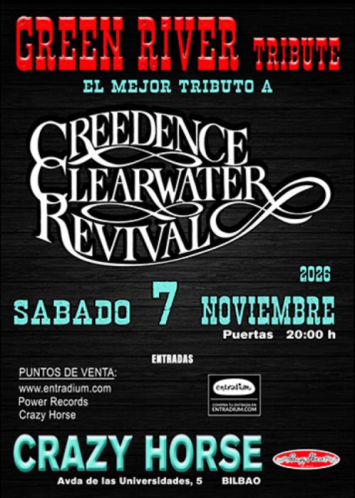 Cartel de GREEN RIVER TRIBUTE-CREEDENCE CLEARWATER REVIVAL TRIBUTE BAND-