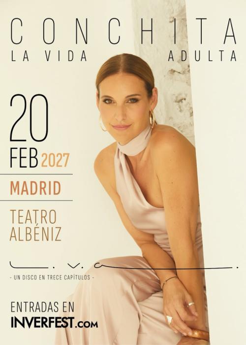 Cartel de Concierto de Conchita en Madrid
