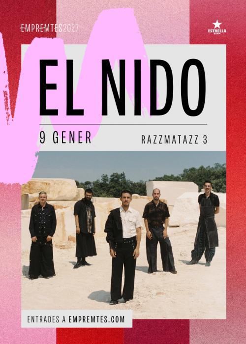 Cartel de Concierto de El nido en Barcelona